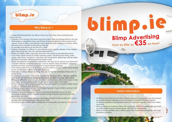 Design for blimp.ie